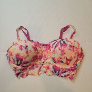 Victoria Secret Lace Bralette Bra - Multicolor Size Large